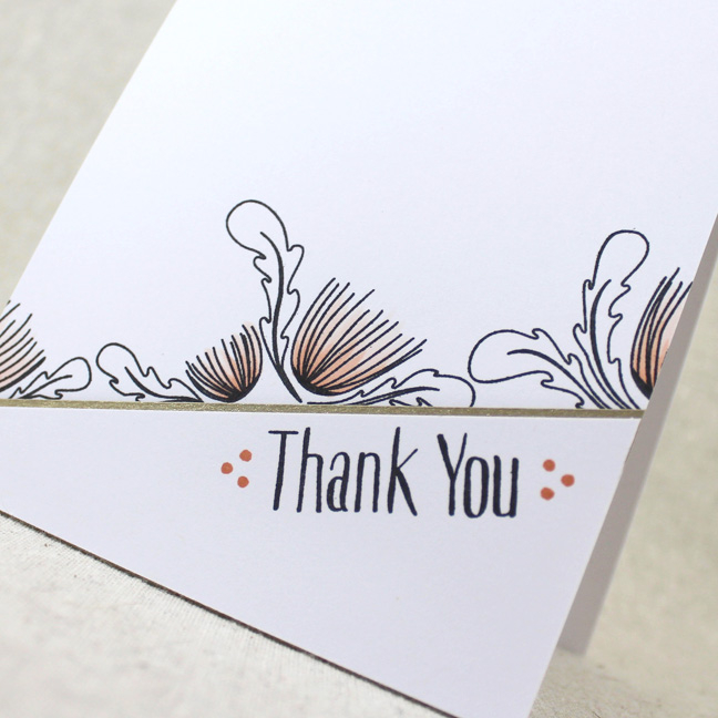 Splits Thank You Card<br />
Stamps: Splits: Thank You - Papertrey Ink<br />
Cardstock: White,...