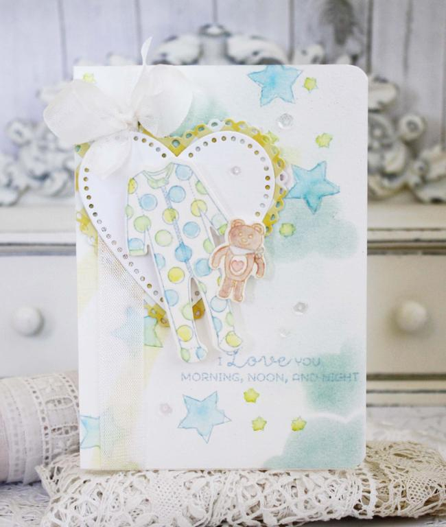 Papertrey Ink Supplies Used:<br />
Stamps:<br />
Sweet Dreams<br />
Cardstock:<br />
White...
