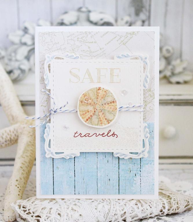 Papertrey Ink Supplies Used:<br />
Stamps:<br />
Simple Seashells, Sand Swatch, and Colorful...