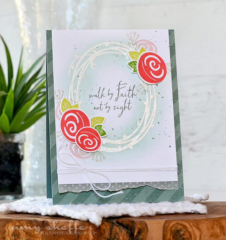 Stamps: Paper Clippings: Thinking of You; Walk by Faith<br />
<br />
Dies: Paper Clippings:...