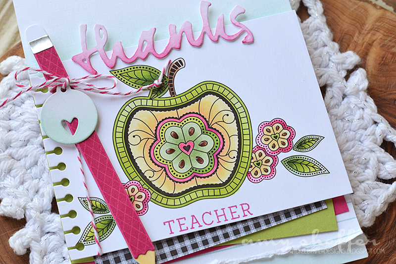 Stamps: What the Doodle: Apple; Pencil Me In<br />
<br />
Dies: Pencil Me In, Tiny Tags,...