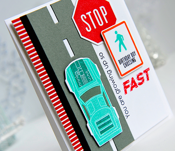 STAMPS: Need For Speed, Road Signed <br />
DIES: Need For Speed, Road Signed, On The Road...
