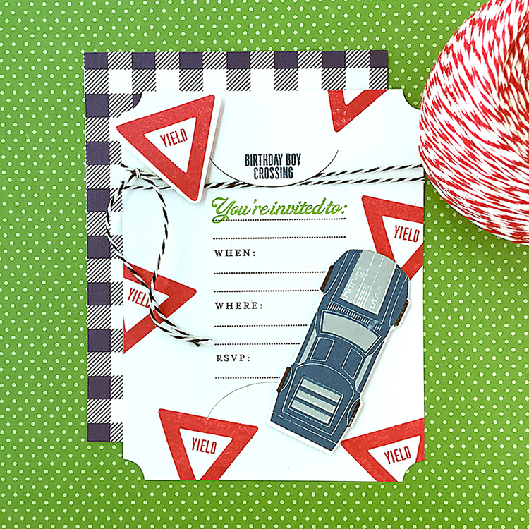 STAMPS: By Invitation, Need for Speed, Road Signed<br />
INK: True Black, Enchanted Evening,...