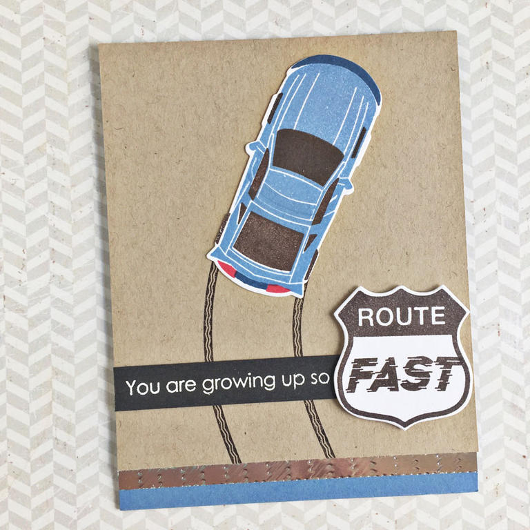 size: 4 1/4&quot; x 5 1/2&quot;<br />
<br />
stamps: Need for Speed, Road Signed<br />
<br />...
