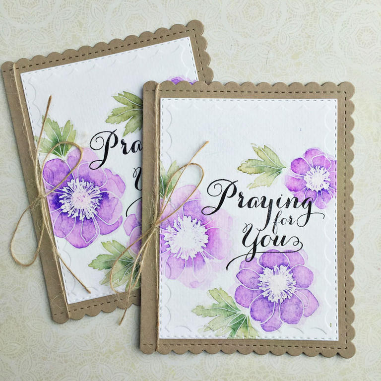 size: 4 1/4&quot; x 5 1/2&quot;<br />
<br />
stamps: Graceful Greetings II, Bold Blossoms<br...