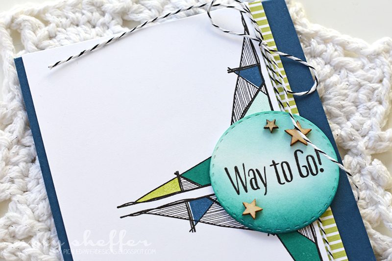 Stamps: Way To Go<br />
<br />
Dies: Noted: Scalloped Square<br />
<br />
Ink: Green...