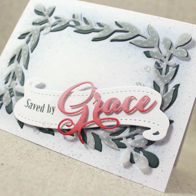 Stamps: Inspired: Grace - Papertrey Ink<br />
Cardstock: Ocean Tides, Pale Peony, Sheer Basics...