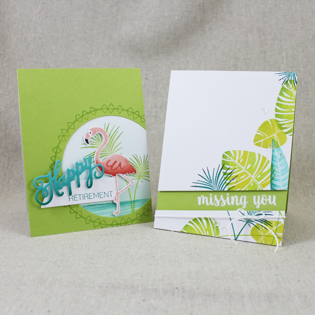 Missing You Card<br />
Stamps: Tropics, Keep It Simple: Missing You - Papertrey Ink<br />...