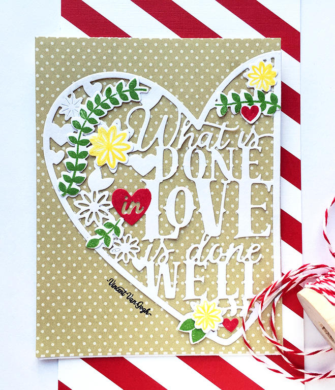 STAMPS: Paper Clippings: Done In Love<br />
INK: New Leaf, Pure Poppy, Bright Buttercup, True...