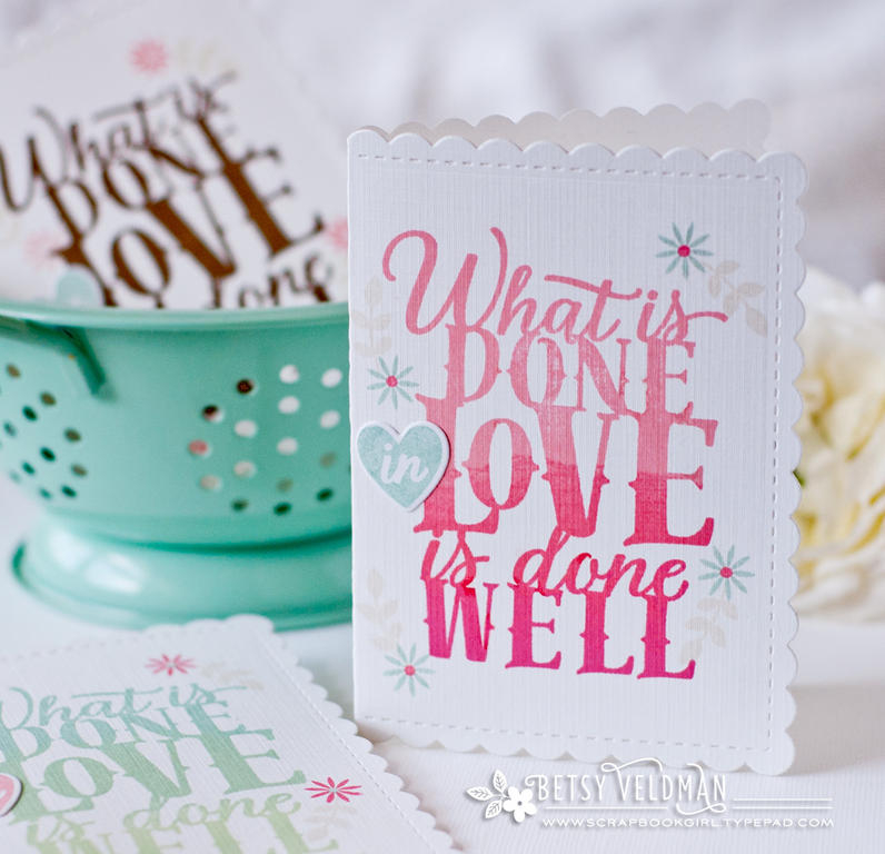 stamps: paper clippings: done in love<br />
ink: pale peony, berry sorbet, cocoa bean, aqua...