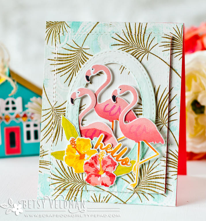 stamps: some like it hot, tropics<br />
ink: aqua mist, pale peony, berry sorbet, bright...