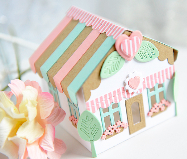 DIES: Tiny Town: Basics, Tiny Town: Sweet Shoppe, Paper Clippings: Done In Love, Petite Places:...