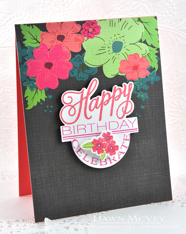 Paper: stamper&#039;s select white, berry sorbet, floral sketches paper collection<br />...