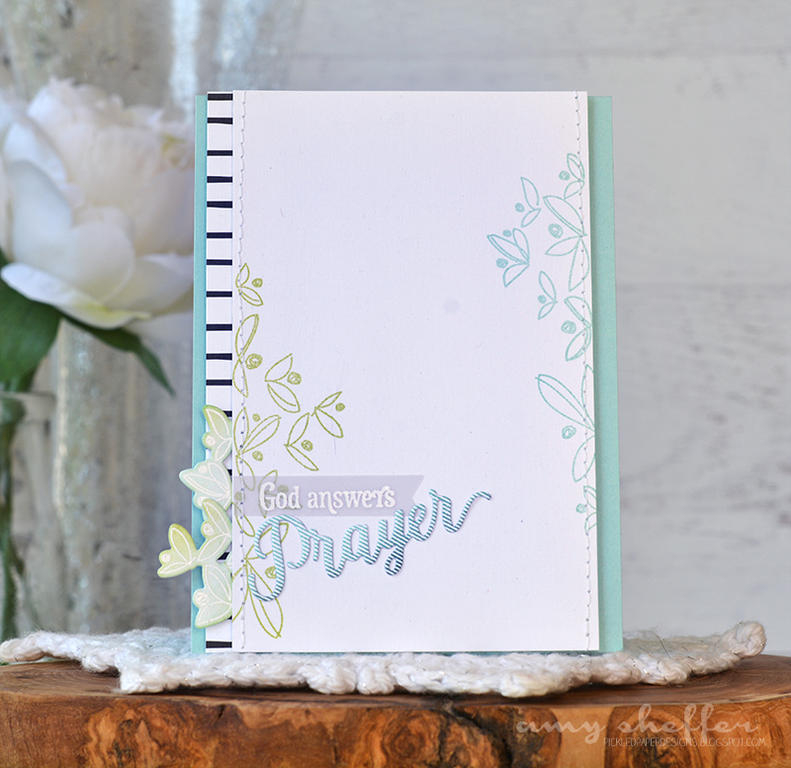 Stamps: Splits: Best Wishes; Inspired: Prayer; Background Basics: Galaxy<br />
<br />
Dies:...