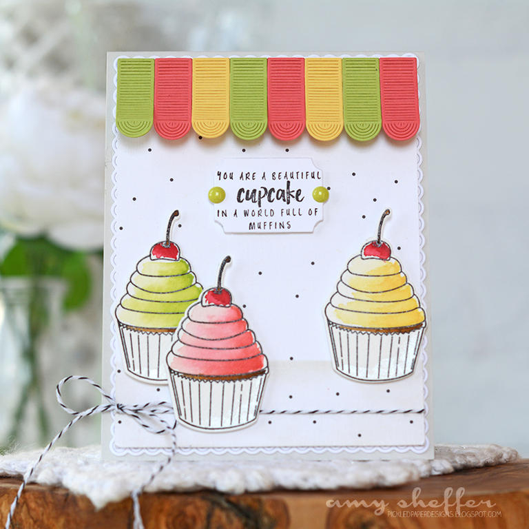 Stamps: Colorful Treats<br />
<br />
Dies: Cover Plate: Awning, Jar Labels 2, Pretty Frame<br...