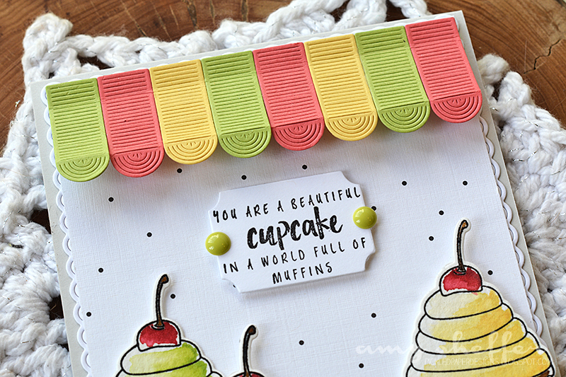 Stamps: Colorful Treats<br />
<br />
Dies: Cover Plate: Awning, Jar Labels 2, Pretty Frame<br...