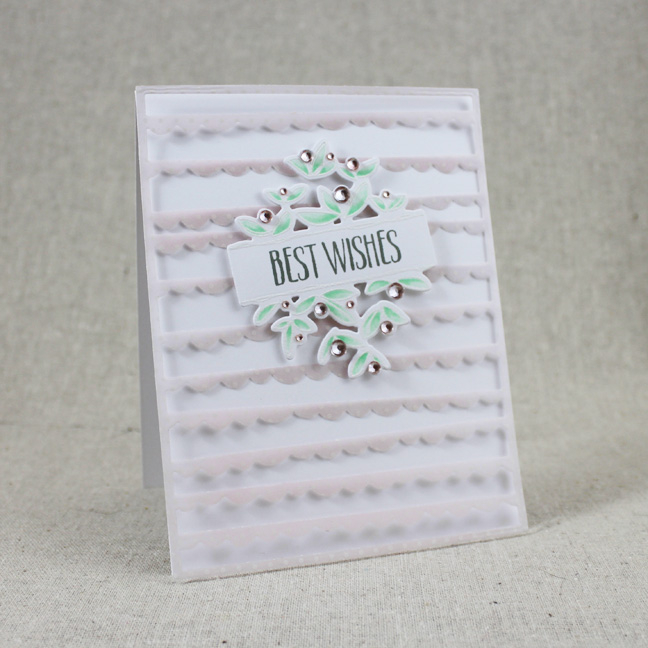 Stamps: Splits: Best Wishes - Papertrey Ink<br />
Cardstock: Sheer Basics Bitty Dot Vellum -...