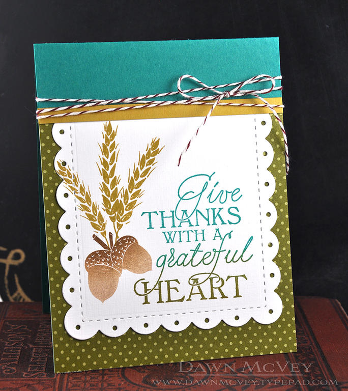 Paper: stamper&#039;s select white, tropical teal, saffron spice, ripe avocado bitty dot<br />...