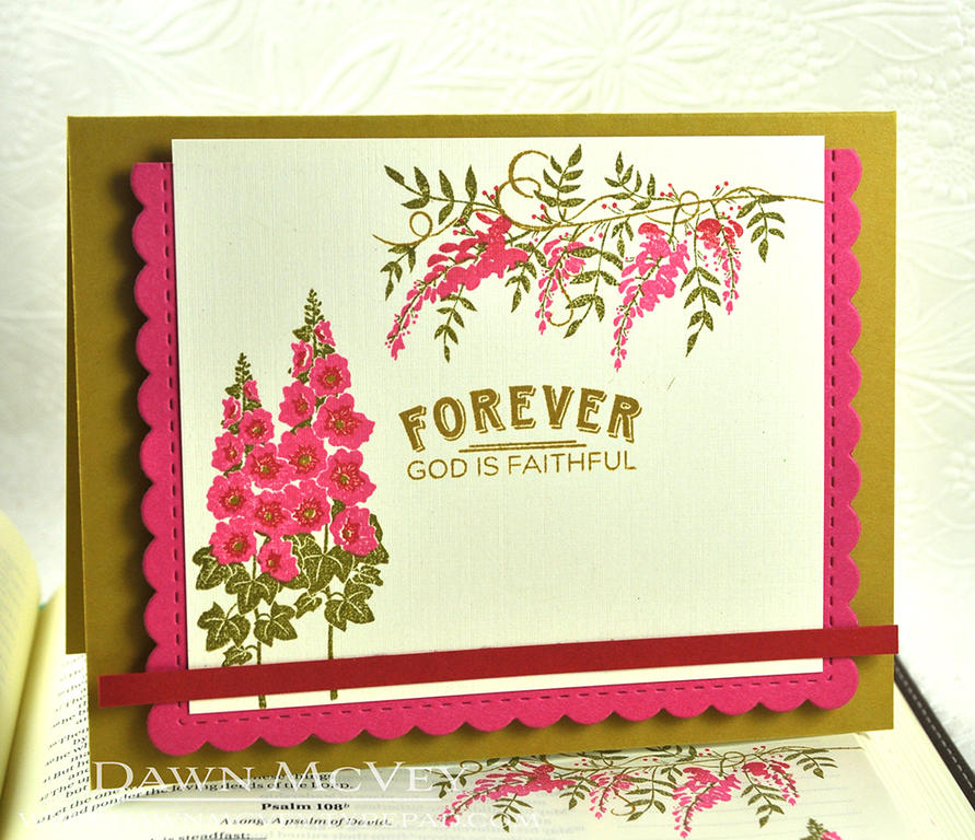 Paper: vintage cream, raspberry fizz, pure poppy, saffron spice<br />
Stamps: New Every...