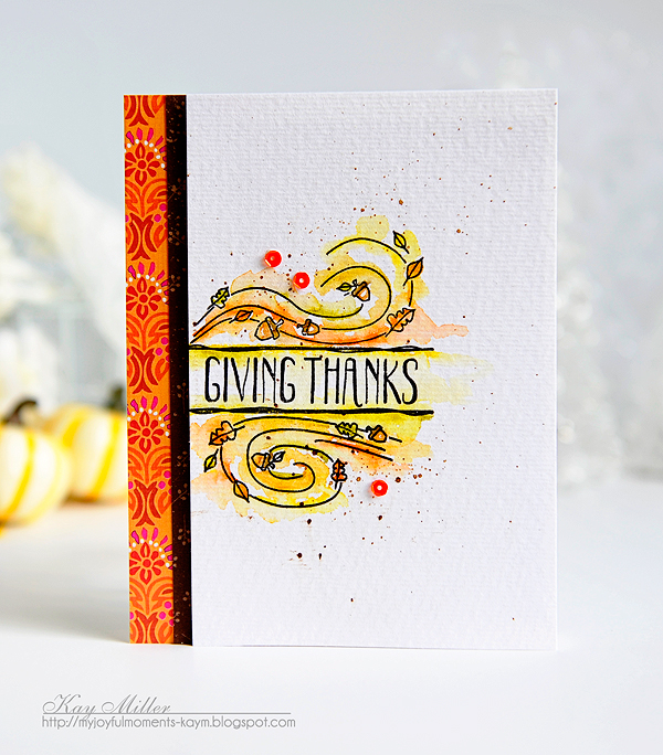 STAMPS: Splits: Giving Thanks<br />
PAPER: Stamperâ€™s Select White, Twig Wreath Paper pack,...