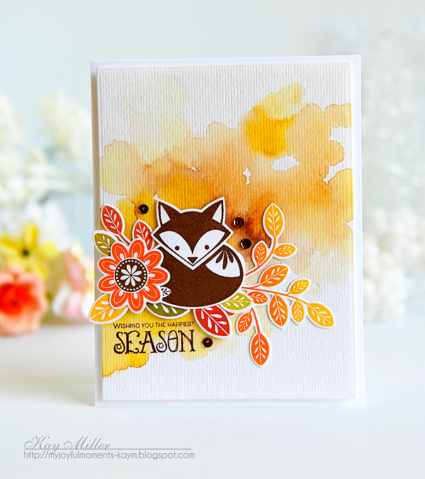 STAMPS: Stylized Autumn<br />
DIES: Sylized Autumn<br />
INK: Cocoa Bean, Orange Zest, Summer...