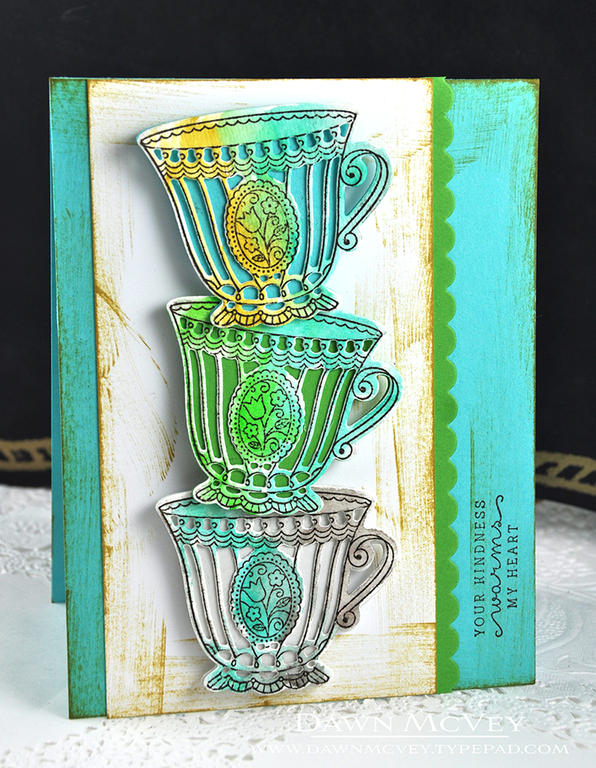 Paper: stamper&#039;s select white, new leaf, hawaiian shores. soft stone, watercolor card...