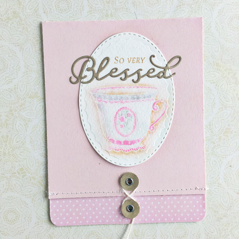 size: 4 1/4&quot; x 5 1/2&quot;<br />
<br />
stamps: What the Doodle: Tea Time, Inspired:...