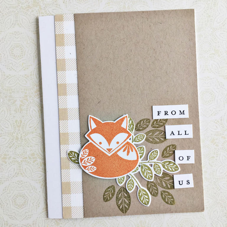size: 4 1/4&quot; x 5 1/2&quot;<br />
<br />
stamps: Stylized Autumn, Keep it Simple: From All...