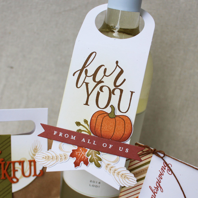 Stamps: Paper Clippings: Thankful For You, Autumn Pumpkins, Keep It Simple: From All Of Us -...