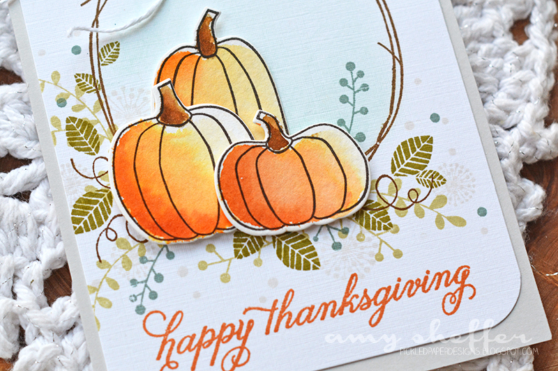 Stamps: Autumn Pumpkins, Twig Wreath<br />
<br />
Dies: Autumn Pumpkins<br />
<br />
Ink:...