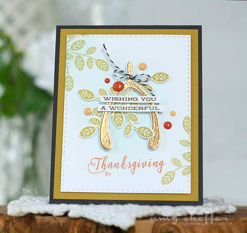 Stamps: Lucky Break, Stylized Autumn<br />
<br />
Dies: Noted: Scalloped A2, Lucky Break,...