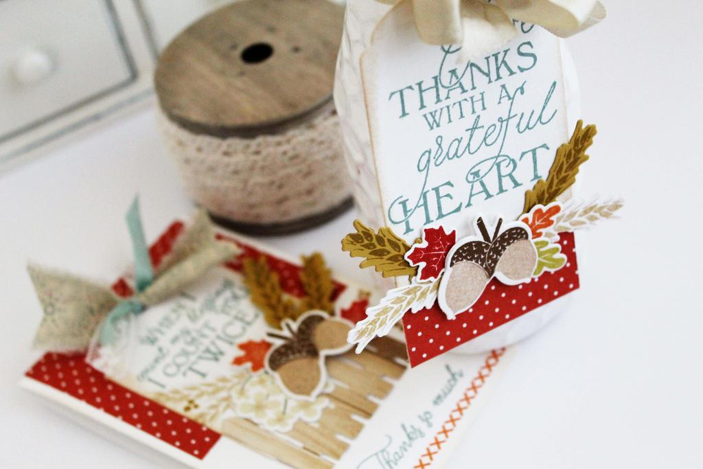 Papertrey Ink Supplies Used:<br />
Stamps:<br />
Give Thanks, Paper Clippings:  Thankful For...