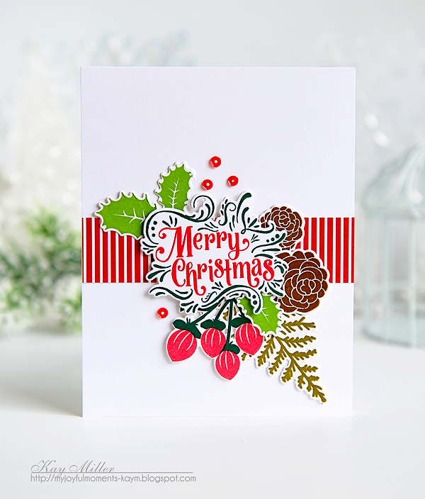 STAMPS: Fancy Pants Holiday Sentiments, Holiday Greens<br />
DIES: Fancy Pants Holiday...