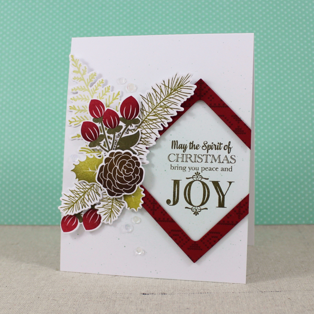 Stamps: A Thrill Of Hope, Holiday Greens, Fair Isle Borders - Papertrey Ink<br />
Cardstock:...