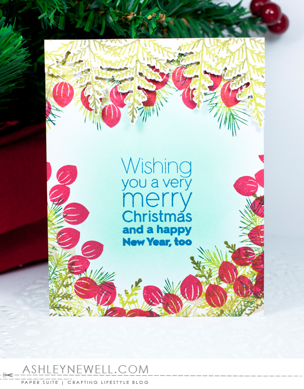 Supplies<br />
<br />
Stamps: Ombre Sentiments, Holiday Greens: Borders<br />
Ink: Aqua Mist,...