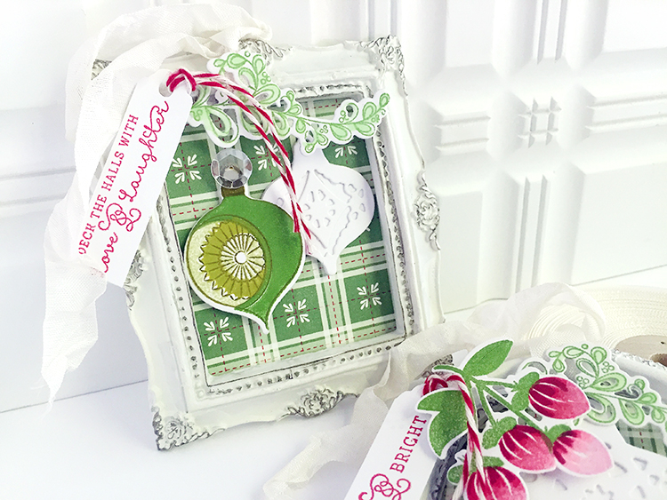 STAMPS: Vintage Ornaments II, What the Doodle: Ornament<br />
INK: New Leaf, Spring Moss,...