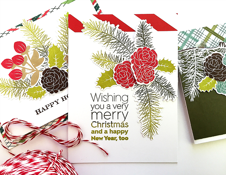 STAMPS: Holiday Greens, Ombre Sentiments: Christmas<br />
INK: Olive Twist, Simply Chartreuse,...