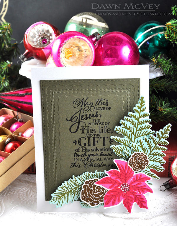 Paper: stamper&#039;s select white, olive twist<br />
Stamps: A Thrill of Hope, Holiday Greens,...