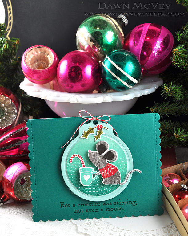Paper: aqua mist, tropical teal<br />
Stamps: Christmas Critters &amp; Sentiments<br />
Ink:...