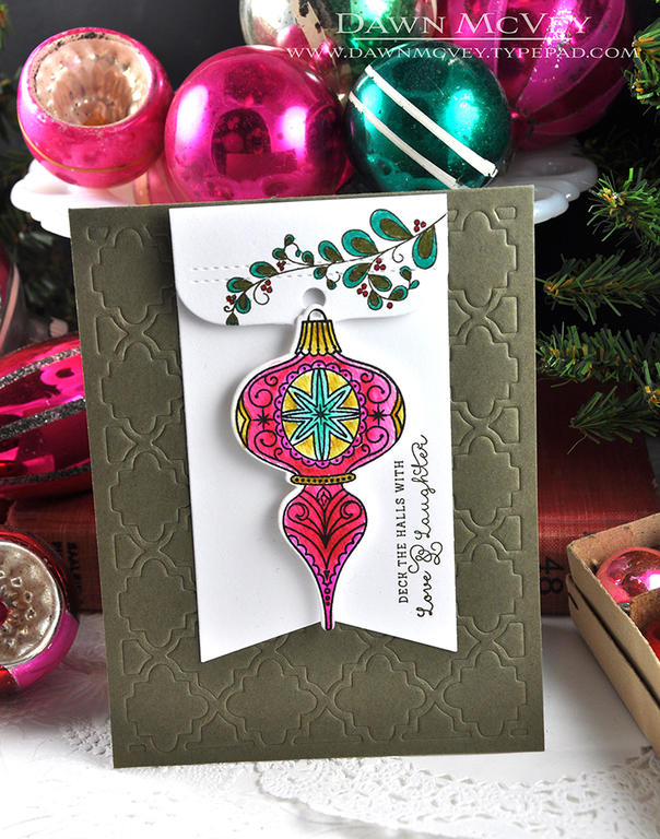 Paper: stamper&#039;s select white, olive twist, watercolor card stock<br />
Stamps: What the...