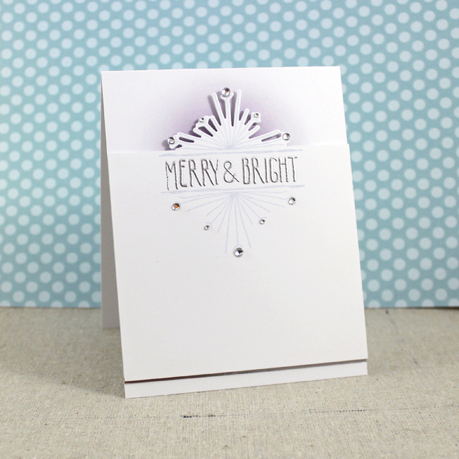 Stamps: Splits: Merry &amp; Bright - Papertrey Ink<br />
Cardstock: Luxe Silver Adhesive Sheets...