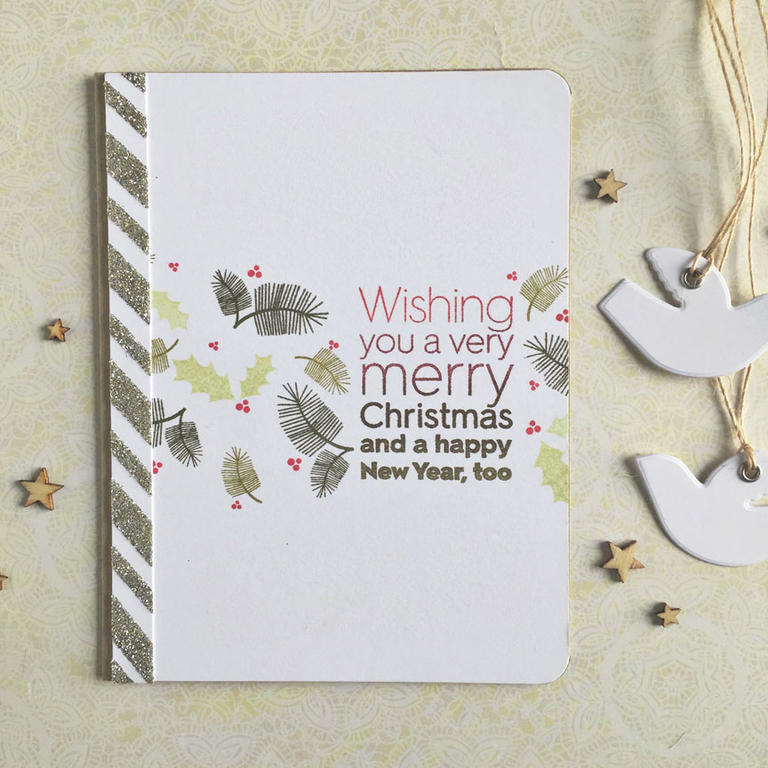 size: 4 1/4&quot; x 5 1/2&quot;<br />
<br />
stamps: Ombre Sentiments: Christmas, Christmas...