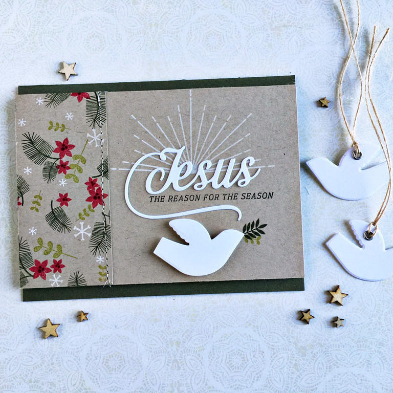 size: 5 1/2&quot; x 4 1/4&quot;<br />
<br />
stamps: Christmas Faith, Inspired: Jesus,...