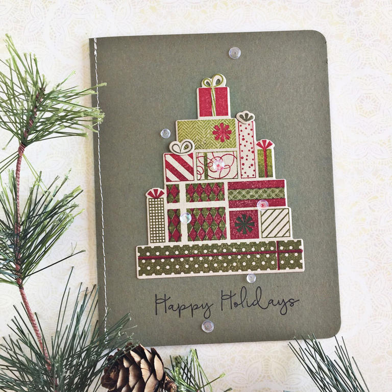size: 4 1/4&quot; x 5 1/2&quot;<br />
<br />
stamps: Gifts of the Season, Keep it Simple:...
