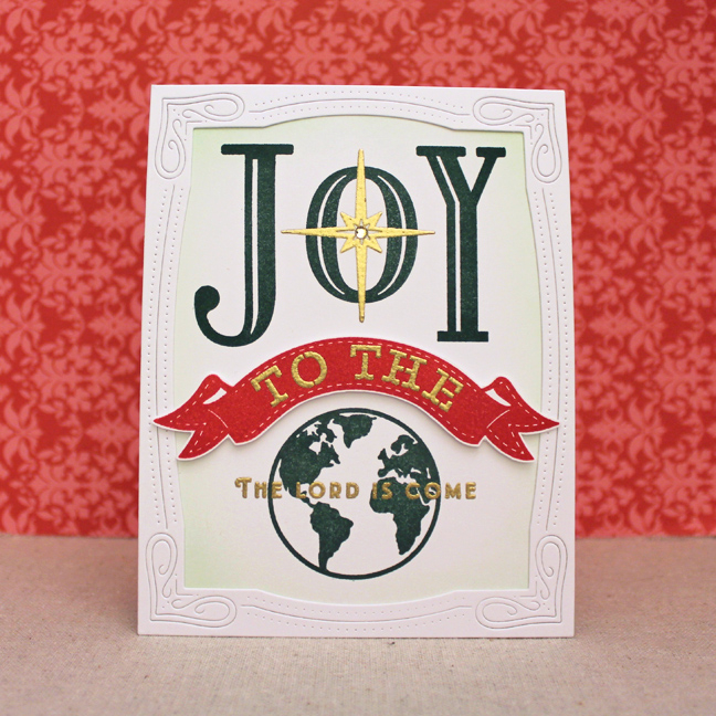 Stamps: Paper Clippings: Joy To The World - Papertrey Ink<br />
Cardstock: white<br />
Ink:...