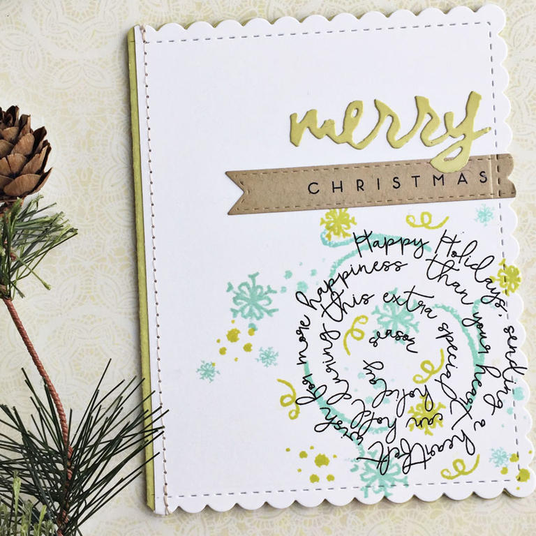 size: 4 1/4&quot; x 5 1/2&quot;<br />
<br />
stamps: Wet Paint Holiday<br />
<br />
ink:...