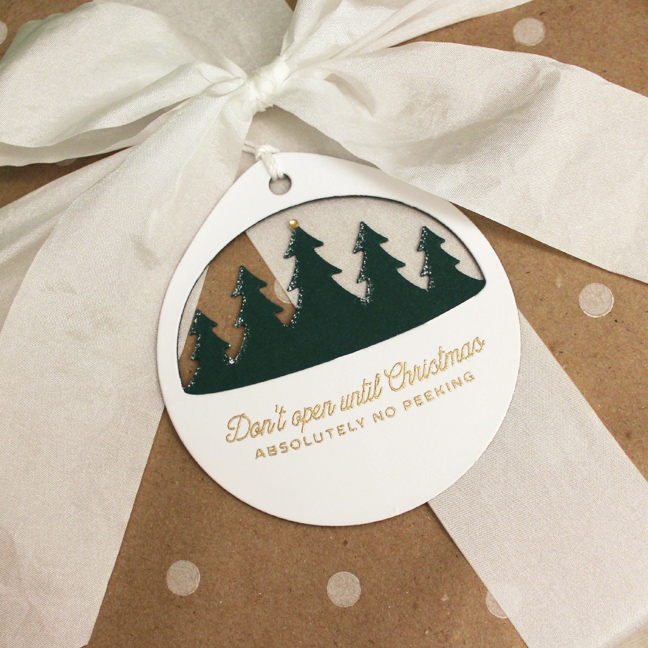 Layered Christmas Cuts Tag Trio<br />
Stamps: Christmas Cuts Sentiments - Papertrey Ink<br />...