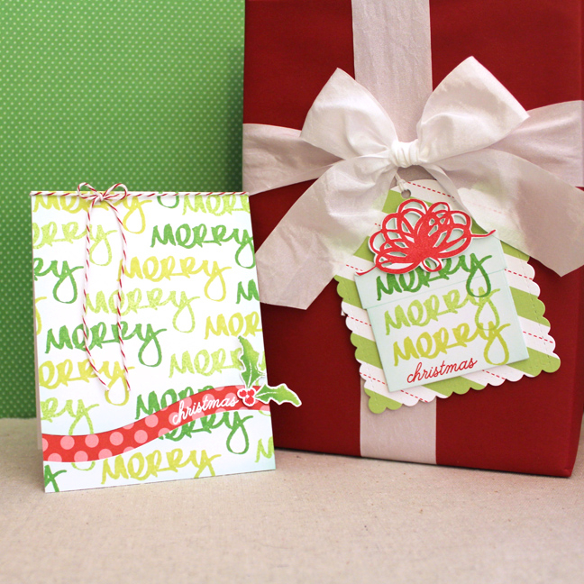 Merry Merry Merry Christmas Card<br />
Stamps: Jingle All The Way, Script Swirls: Christmas -...