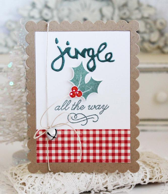 Papertrey Ink Supplies Used:<br />
Stamps:<br />
Jingle All the Way, Enclosed:  Bell,...