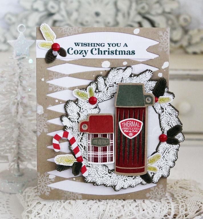 Papertrey Ink Supplies Used:<br />
Stamps:<br />
Cozy Christmas, Sprig Wreath, Sweet Holiday...